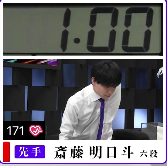 Shogi_DigiColle's tweet photo. 斎藤明日斗六段は、登場した３局とも心拍数170を超えました。
#ABEMA地域トーナメント2026 https://t.co/HFA2KWf22l