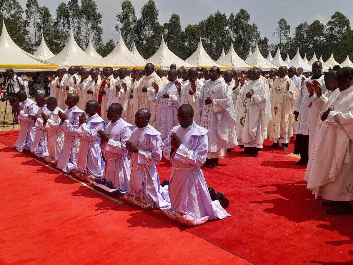 OkiyaOmtatah's tweet photo. Blessed and deeply humbled to have joined the clergy, religious, and the faithful from across our region at Mary Immaculate Parish, Kisoko for the solemn Priestly and Diaconate Ordination.
The sacred celebration, beautifully presided over by the Rt. Rev. Bishop Mark Kadima of the Catholic Diocese of Bungoma, marks a profound milestone not just for the Church, but for our entire community. 
To witness these young men step forward to dedicate their lives entirely to the selfless service of God and His people is a powerful reminder of what true devotion means.
As they take up this holy mantle, we pray for God's abundant grace, wisdom, and fortitude to guide them in their ministry. May they always stand firm as pillars of justice, truth, and compassion for the flock entrusted to their care.
Congratulations to the newly ordained priests and deacons!
#ServiceToHumanity #BungomaDiocese #KisokoParish