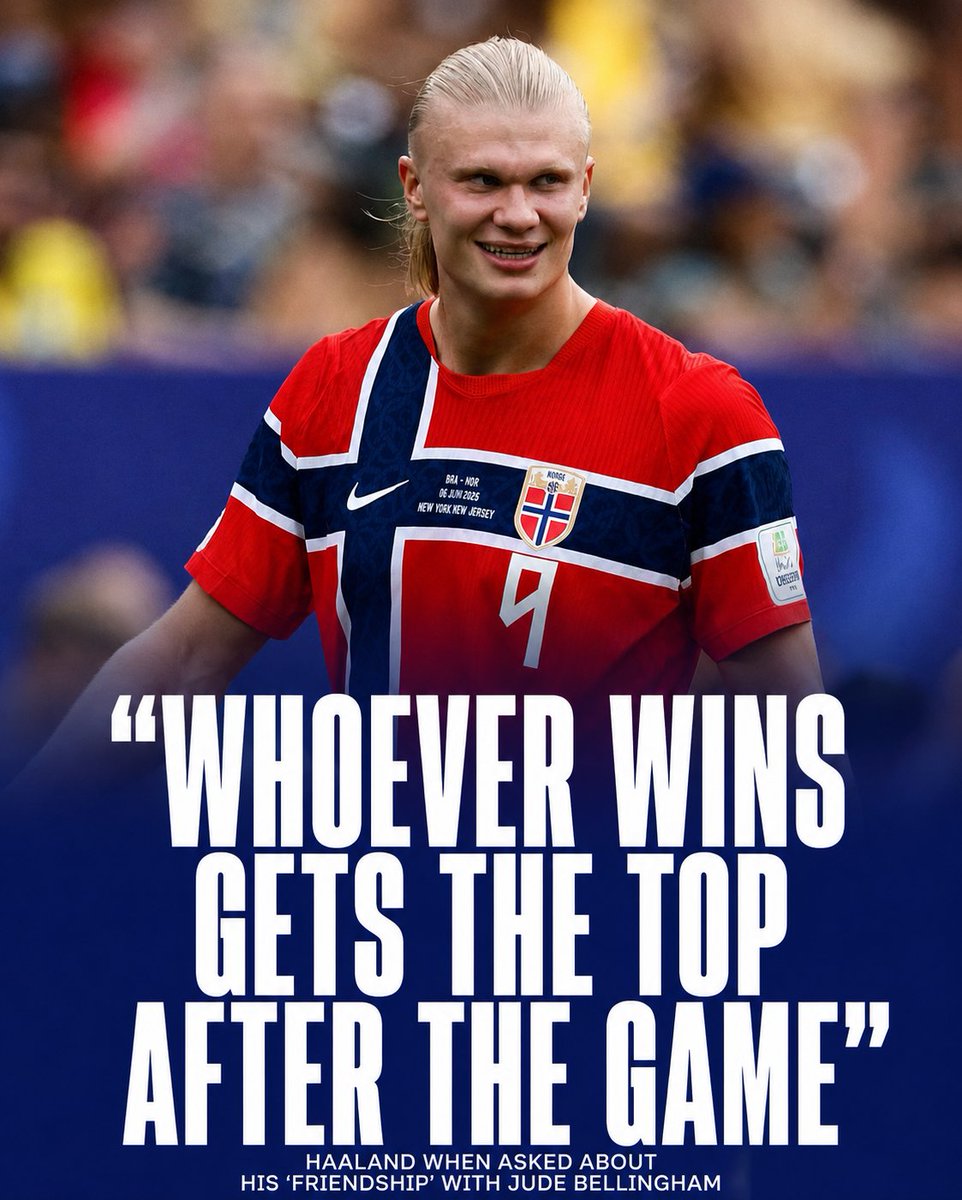 mlgladiscool's tweet photo. 🚨 BREAKING NEWS: Jude Bellingham 🏴󠁧󠁢󠁥󠁮󠁧󠁿 has reportedly SNUCK IN to the Norway 🇳🇴 hotel ahead today's game in an attempt to rekindle his romantic relations with former Dortmund teammate Erling Haaland.

🗣 "Whoever wins gets the top after the game." says Haaland!

[@FabrizioRomano] https://t.co/ht83HRlkE5