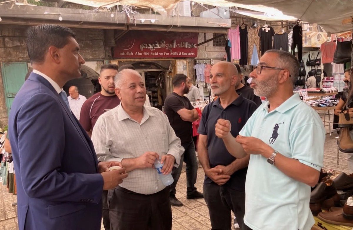 camkasky's tweet photo. At the end of an interview with @infinite_jaz, Congressman @RoKhanna was asked if he would be willing to take a Palestinian-led tour of the West Bank to see the reality of the cruel injustices they face under occupation.

We just got back. https://t.co/nz6exVoqrR