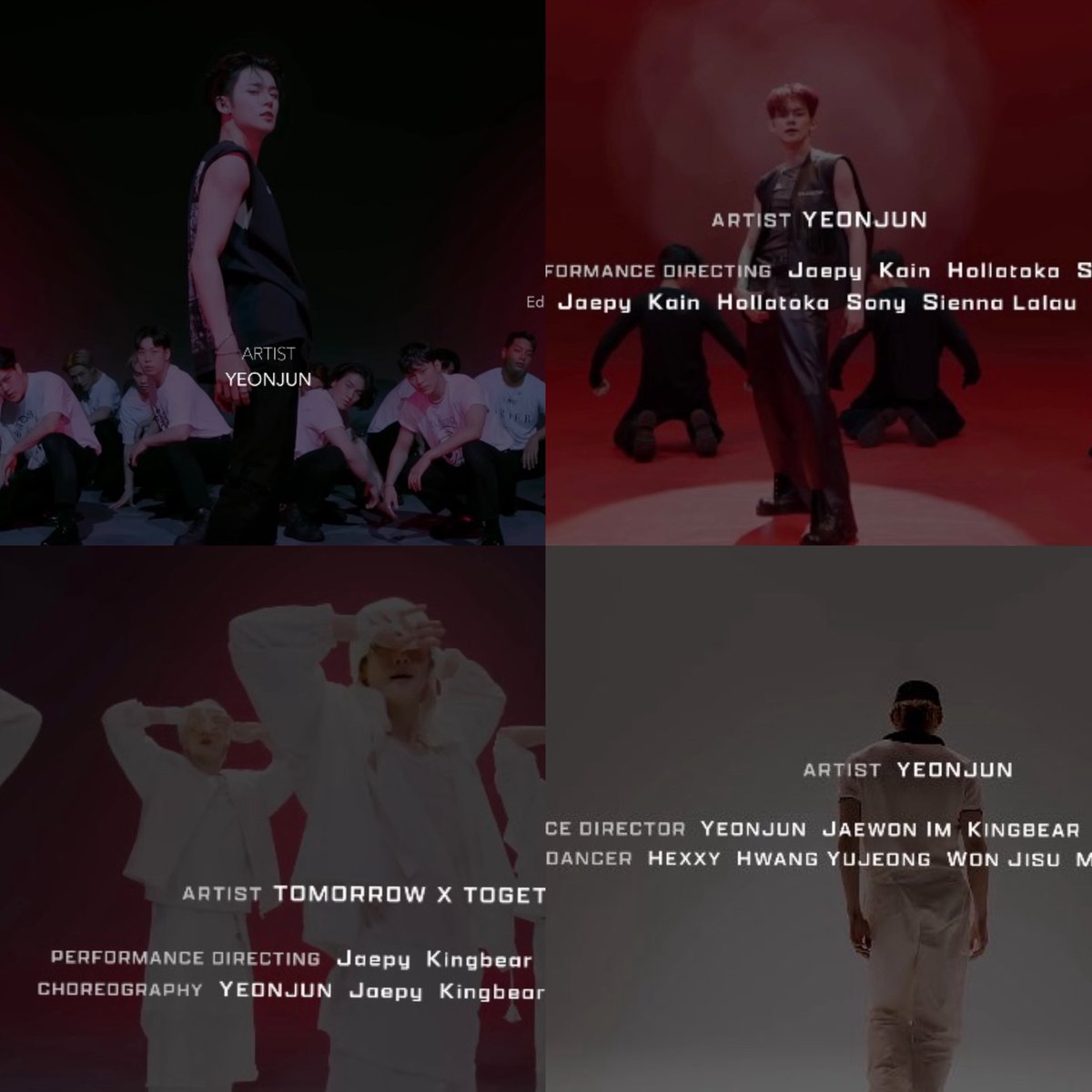 galaxyjjun's tweet photo. Gen teared up thinking about how yeonjun went from being credited as the artist to finally getting choreographer and performance director credits in studio choom we have come a long way😭 https://t.co/Bk6wCVoT8n