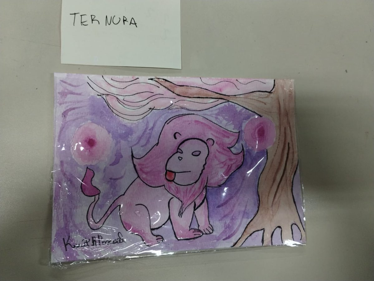 q_pascoal's tweet photo. O leão em aquarela 
@rebeccasugar https://t.co/2jIEfUtmsa
