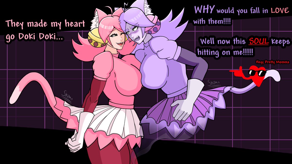 Skipmindraws's tweet photo. Some more Mew Mew art!

#deltarunechap5 #MewMew https://t.co/XTwIVyDEkI
