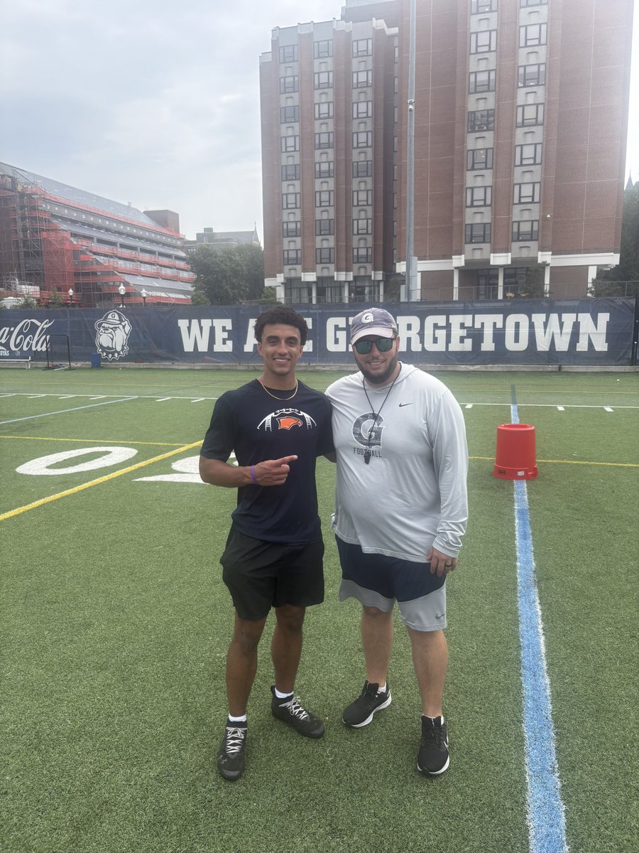 Jax_Mcintosh's tweet photo. Had a great time competing yesterday @HoyasFB. Thanks for having me out there @CoachPartin.
@BWHSFootball @andrejones1185 https://t.co/xTJ9EhN9Ye