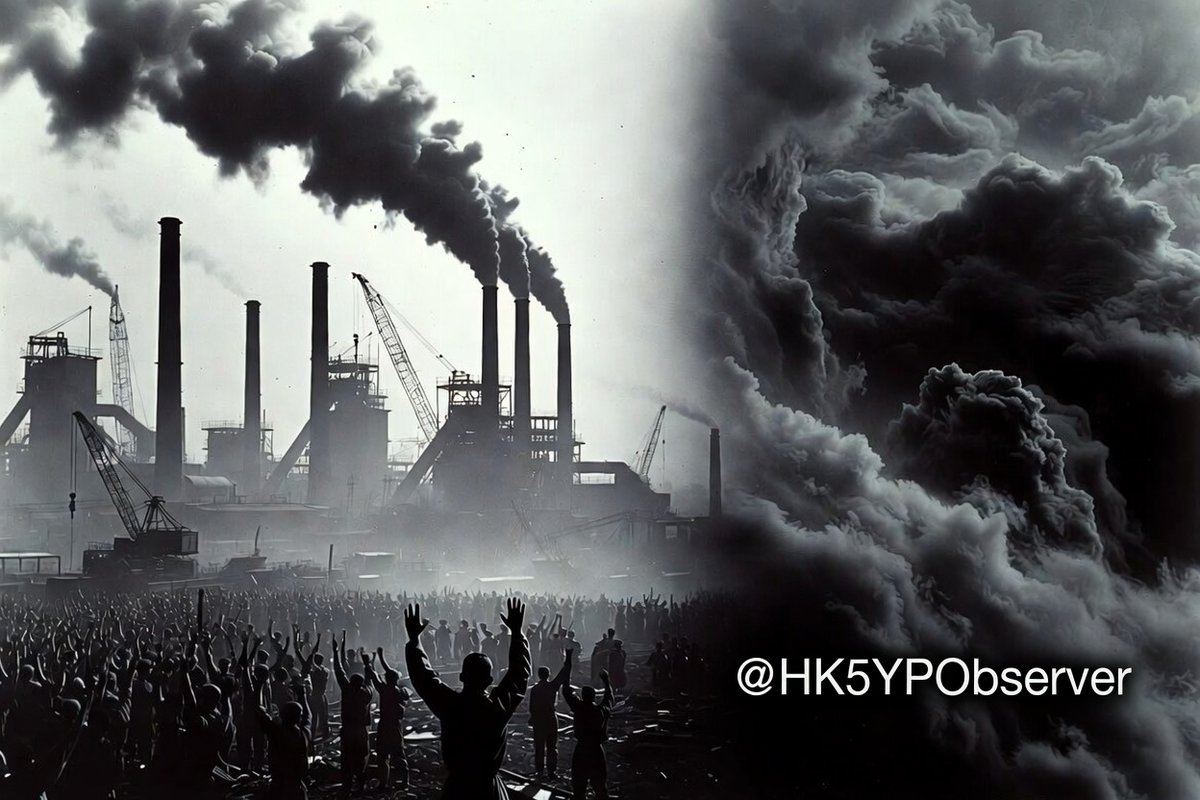HK5YPObserver's tweet photo. 預告篇：雄心與挫折

【五年規劃小史 ②｜Day 1/4】

「一五」計劃超額完成，舉國振奮。

當時的人們相信：只要繼續努力，下一個五年會更好。

然而，歷史的劇本從來不是直線前進的。

「二五」計劃（1958-1962），成為中國經濟史上最曲折的一個五年。高指標、大躍進、嚴重失調——最終，大部分指標不僅沒有完成，部分甚至比1957年還要下降。

緊接其後的「三五」計劃（1966-1970），則在戰爭威脅下被迫轉向：從「解決吃穿用」到「備戰備荒為人民」，工業重心大舉西移。

這是中國五年規劃史上最跌���的十年。

從冒進到備戰，從挫折到調整——這段歷史告訴我們：規劃的命運，往往不在紙上，而在風浪之中。

👉 明天：雄心如何變成挫折？

#五年規劃小史 #二五計劃 #三五計劃 #香港五年規劃 #HK5YP