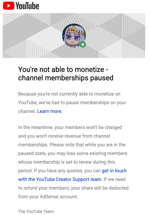 Heralen's tweet photo. I just found out this morning that my entire YouTube channel has been demonetized for "Misleading family content". I was given no additional details about how this was violated, which videos did it, or anything.

This goes without saying but it's extremely upsetting

1/x https://t.co/cl09mzh7lA