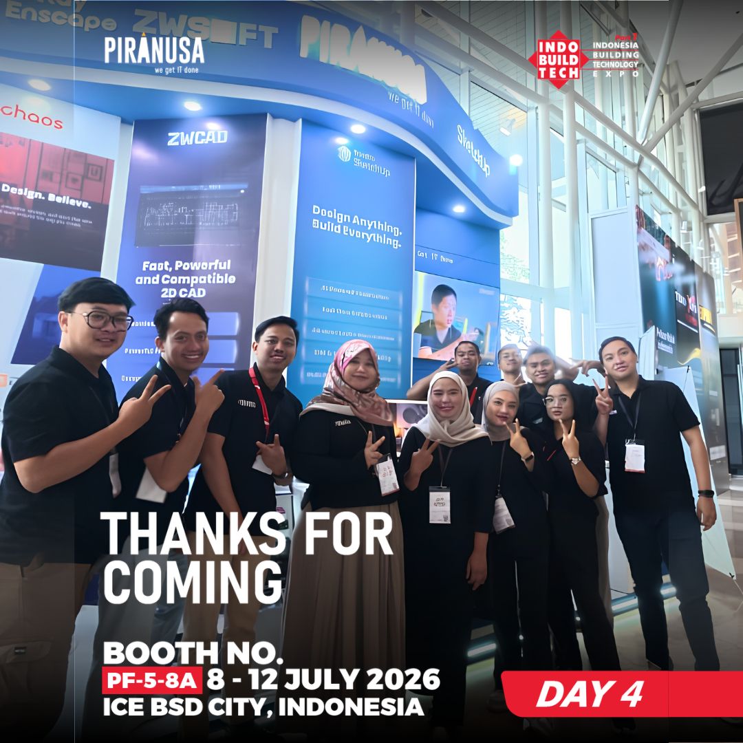 Pira_SketchUp's tweet photo. Last call! ⏳
Besok hari terakhir untuk lihat langsung demo SketchUp di booth Piranusa, PF-5-8A, ICE BSD City. Jangan sampai kelewatan ya!
#SketchUp #Piranusa #IndoBuildTech2026 https://t.co/Ig2zKdza3K