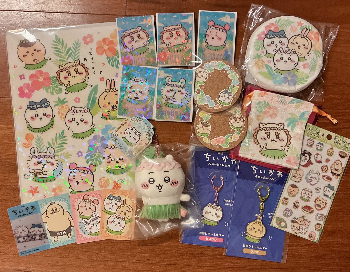 chii_yn7's tweet photo. 今日ちいかわらんど&amp;TOHOシネマズで買った物🎀
家族のもあります！どれもかわいすぎる🫶
写真上手く撮れるようになりたいなー🎶 https://t.co/Ccrr37roRk