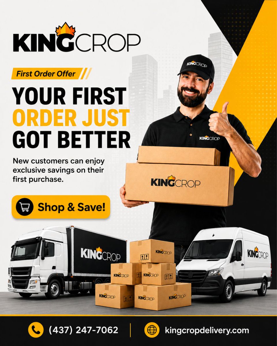 cropdelivery's tweet photo. KingCrop brings you a carefully selected collection with quick delivery and a hassle free shopping experience. 
Find what you're looking for and enjoy dependable service every time.

https://t.co/qWT1bucSdT

#KingCrop #FastDelivery #TrustedService #ShopOnline #OntarioDelivery https://t.co/Cn32SJM7ip