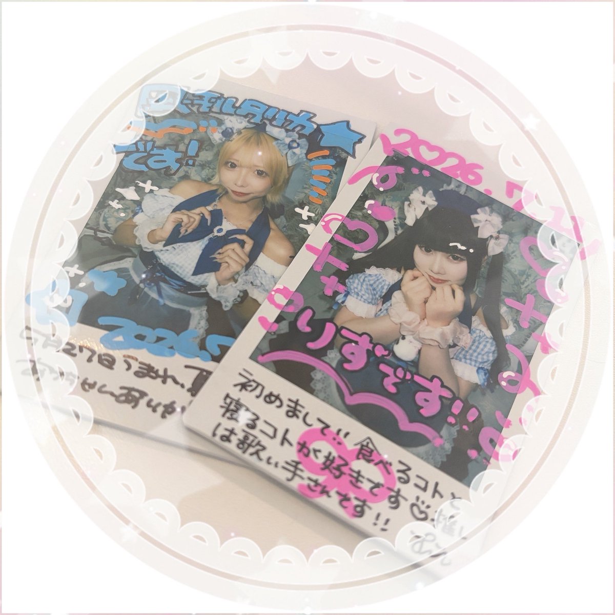 purple_adns's tweet photo. 久々のキュキュ❄️🫧
凪ちゃんとりずちゃんにチェキをお願いしました✨
久々にご帰宅したけどなんだかとても落ち着いてしまいました( ˇωˇ )
りずちゃんとお話できたの嬉しかったです🙌🏻💕︎︎
またお話してください(  ᐡᴗ  ̫ ᴗᐡ)💭
凪ちゃんとも今度はお話したい… https://t.co/gory4rzrFJ
