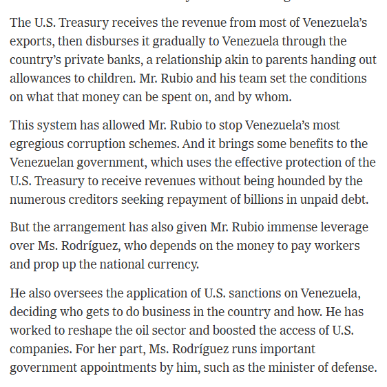 PWRedArmor's tweet photo. Bolivarian Revolution Post President Snatch Update:It's now been fully unveiled Rubio runs Venezuela as a post modern governor-general via WhatsApp and the treasury dept. https://t.co/u4Bhnkg9kr