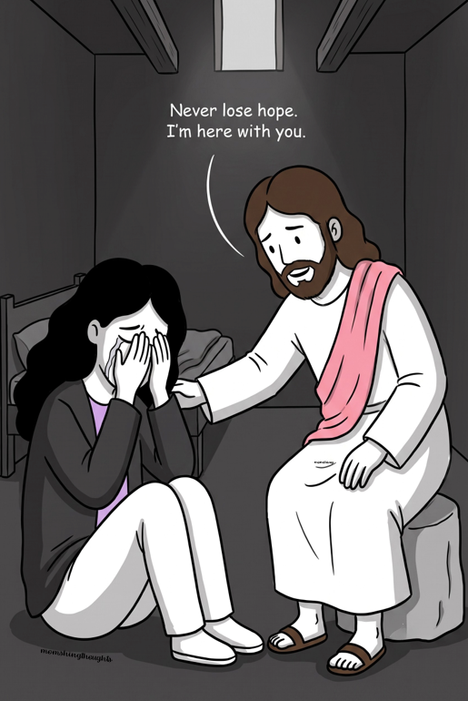 ShingUrbaknows's tweet photo. never lose hope. I'm here with you.
not just words, a promise.
to anyone in their darkest moment right now:
you matter,
you're seen, and
you're not alone. 🤍
#NeverLoseHope #YouAreNotAlone #MentalHealthMatters #Compassion #Support #Faith #Chistian #YouMatter #aicreations https://t.co/UzUPNnbofD