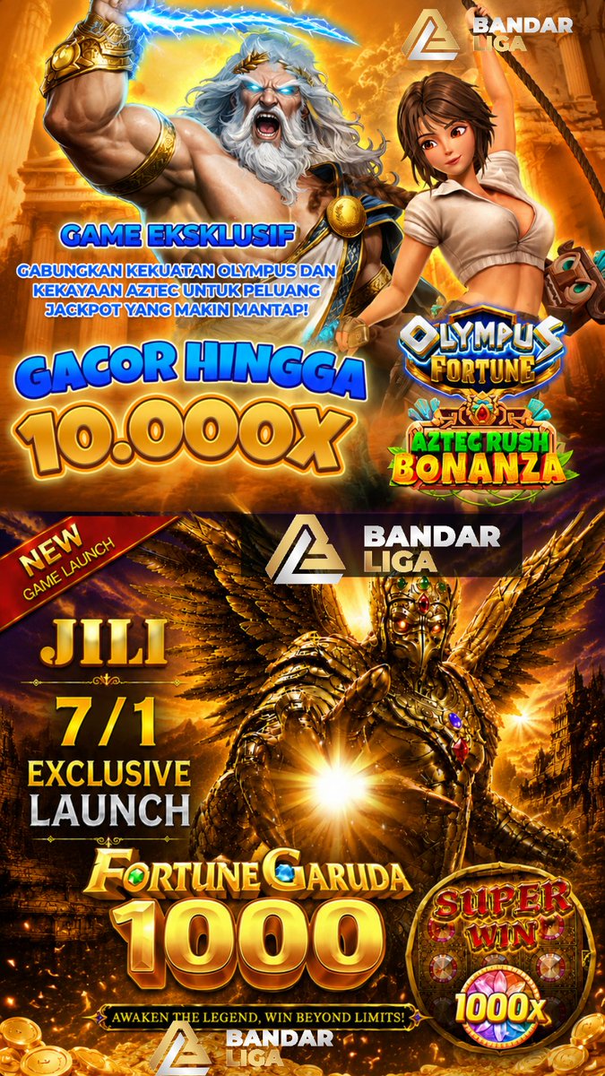bandarliga8's tweet photo. Fantasy Game #Bandarliga
🏆 Dunia fantasy yang penuh aksi kini makin seru!
⚔️ Efek spektakuler,
hadiah melimpah, dan pengalaman bermain yang bikin susah berhenti.
https://t.co/TnRDLAKNux
#Gaming #BigWin #FunGame #IndoGame #indoviral #jackpot
#Onlineslot #slotindonesia https://t.co/276SCpS37V