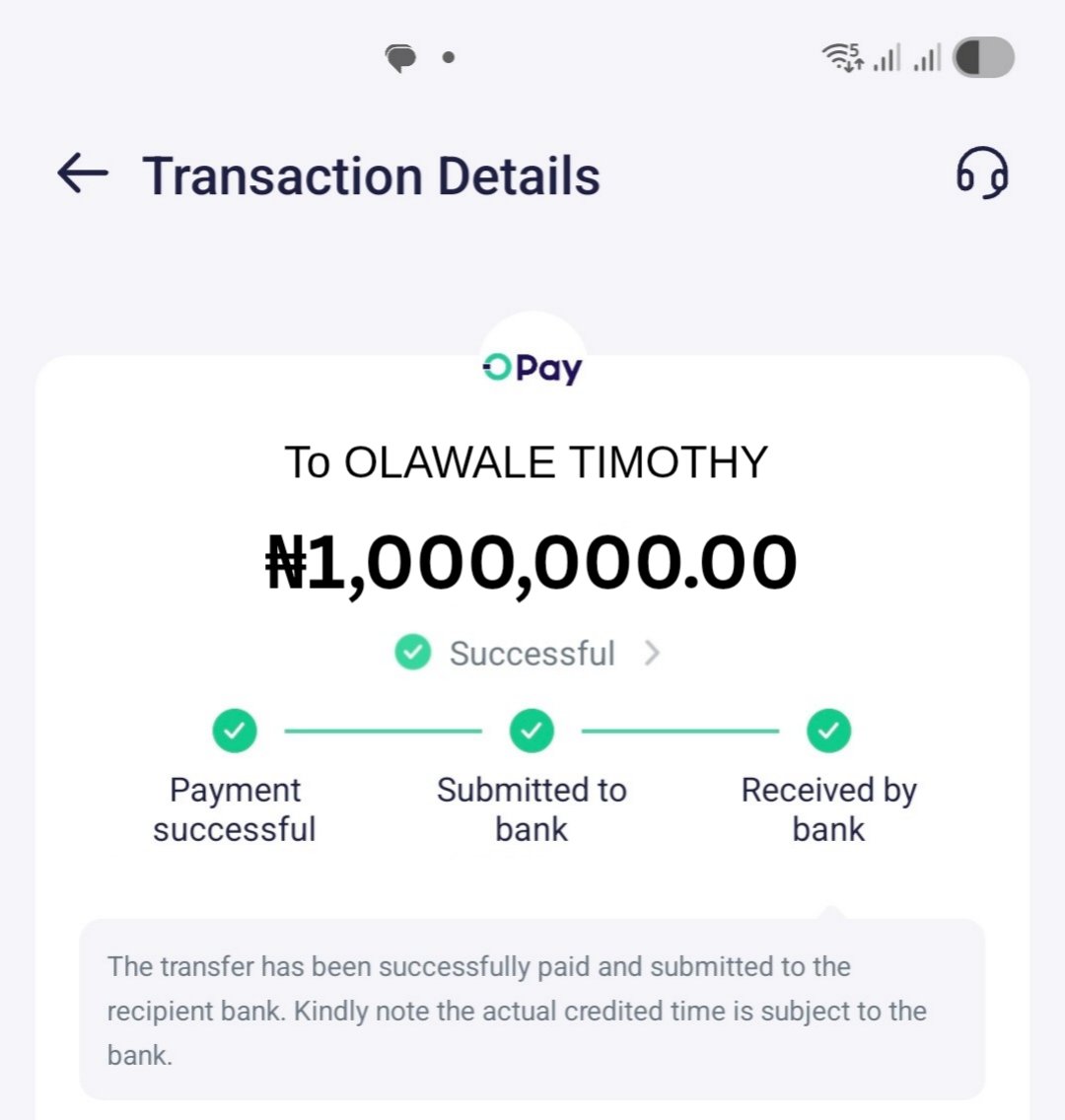 just_abiola890's tweet photo. N1m sent to you Olawale ! Who’s next? 

Pick a number 1-500 if you’re here. https://t.co/C0PY5F1Pqt