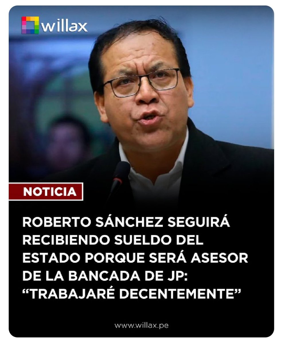 paisencaos's tweet photo. 🇵🇪🇵🇪
Sacada de vuelta.
El Congreso no es una empresa familiar ni albergue de desempleados.
Cuando Yony Lescano fue contratado como asesor en la bancada de AP (o sea, de sus niños) recomendé que se prohibiera la contratación de ex congresistas como asesores.
Las razones son estructurales, es decir de la distribución del poder dentro del Estado. O sea, no salgo elegido o reelegido, o ya no quiero ser congresista, ah no importa, que me contraten como asesor.
No, no es así.
El Congreso es el primer poder del Estado, representa la voluntad del pueblo, hay que respetar su majestuosidad y no convertirla en la chacra de parásitos de la Democracia.
Nadie niega o valora la experiencia que puedan tener "algunos pocos congresistas" congresistas, pero si quieren ayudar a la solidificación de la democracia que lo hagan desde sus Partidos o formen parte de comisiones especiales y ad honorem.
Yo iría más allá y pediría se prohíba que cualquiera que postula a un cargo de elección y no salga elegido "no podrá ser asesor de nada hasta el siguiente periodo".
Hay otras consideraciones técnicas y/o administrativas pero ya sería extenso detallarlas aquí.
@ope_peru 
@FuerzaPopular__ 
@Renovacion_Peru