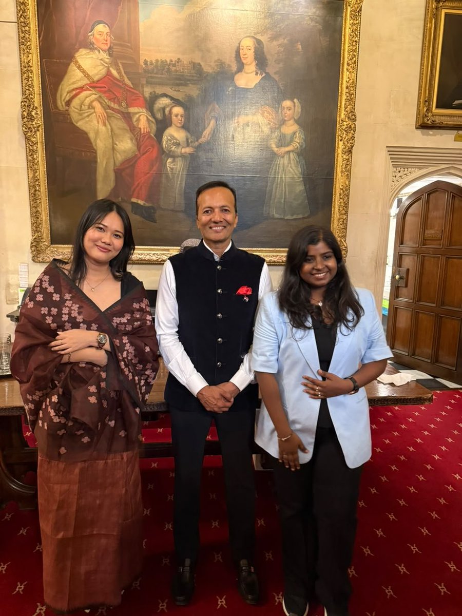 MPNaveenJindal's tweet photo. A memorable evening at the Great Hall, Honourable Society of Lincoln's Inn, London, with our OP @JindalGlobalUNI alumni.

Great to join Dr. @ShashiTharoor Tharoor Ji, Dr. Palanivel Thiaga Rajan Ji and Professor C. Raj Kumar Ji for the London Colloquium on 'The Soul of the Republic: The Constitution and India's Democratic Future.'

But the real joy of the evening was meeting our JGU alumni. Wherever they are in the world, they carry a piece of Sonipat with them. Watching them thrive is what makes this journey meaningful.