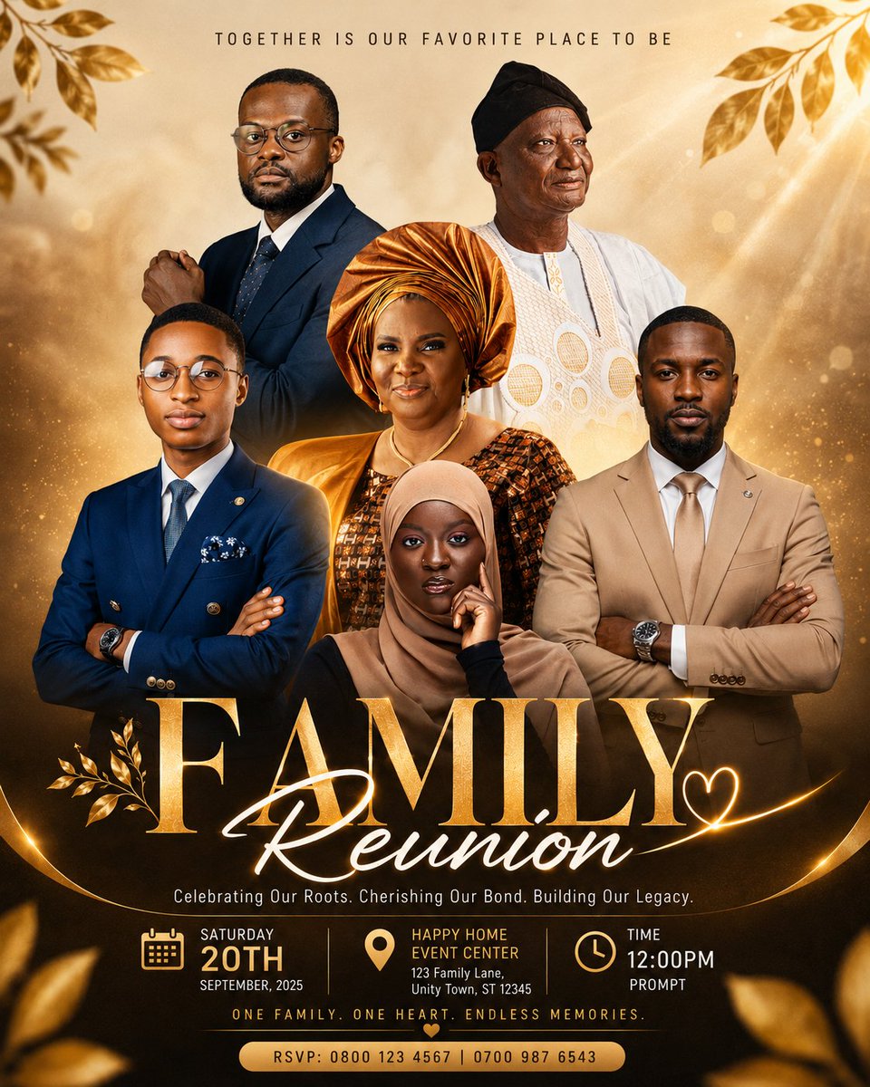 Luxury Family Reunion Poster