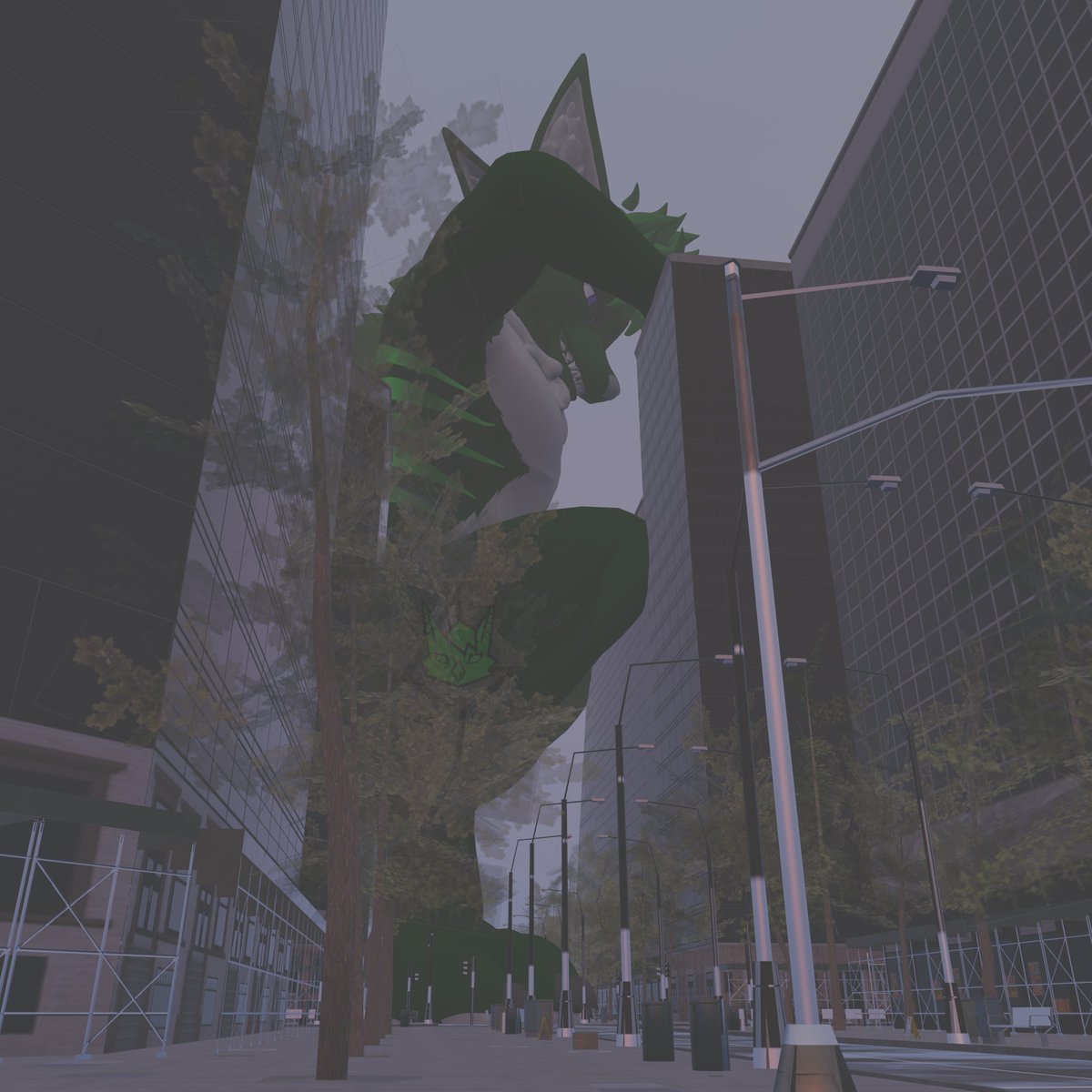GuntherPlays's tweet photo. Little Guy thought he could Hide on the Rooftops. 
I dont care how much of the Roads, I'll block I'll grow until I see you from anywhere :3

#Macrofurry #Macro #Furry #Sizetwitter #growth #Alphazear https://t.co/1YBKiBArIA