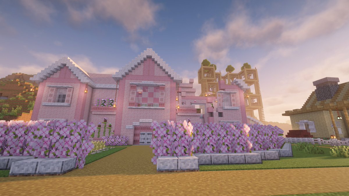 lachesis44th's tweet photo. 落雷で家が燃えました。
#minecraft #マイクラ #マイクラ建築 https://t.co/aJ7gKfZr5W