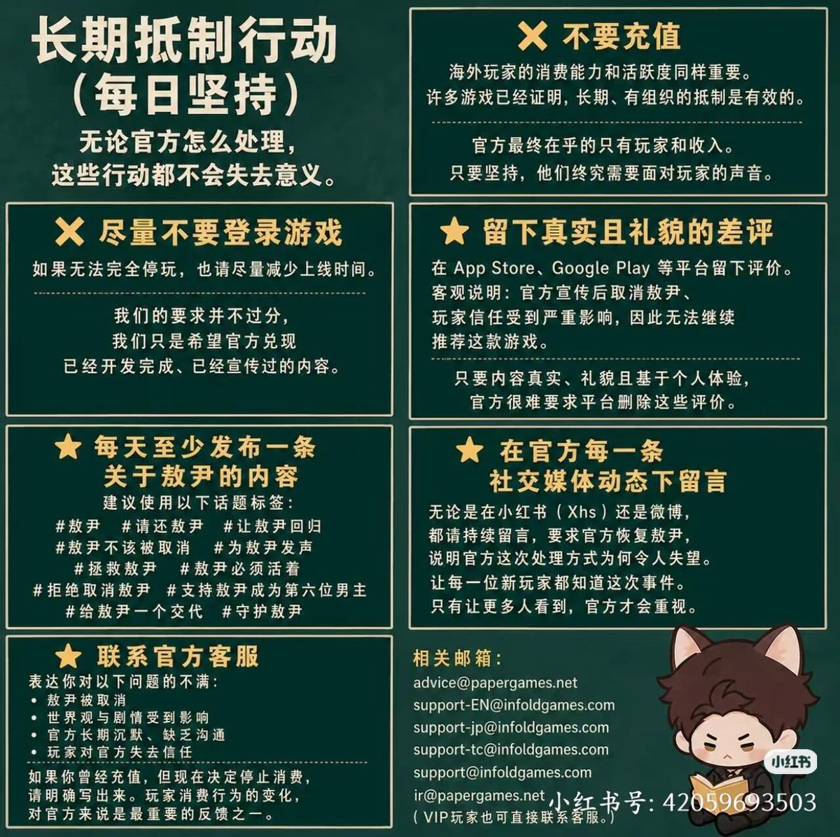 themrsdrzayne's tweet photo. Sharing some long-term boycott strategies from my new friends at XHS at their request 🤗💕

As always, please be kind and respectful and remember that boycotting is a personal decision - we appreciate all the support we can get but we cannot force or make someone feel bad for something that they do not want to do

But for those who are going to boycott, thank you for continuing the fight #FORVALKO AWOOOO! 🐺

#BRINGBACKVALKO
#BRINGVALKOBACK
#JUSTICEFORVALKO
#VALKOISLOVED