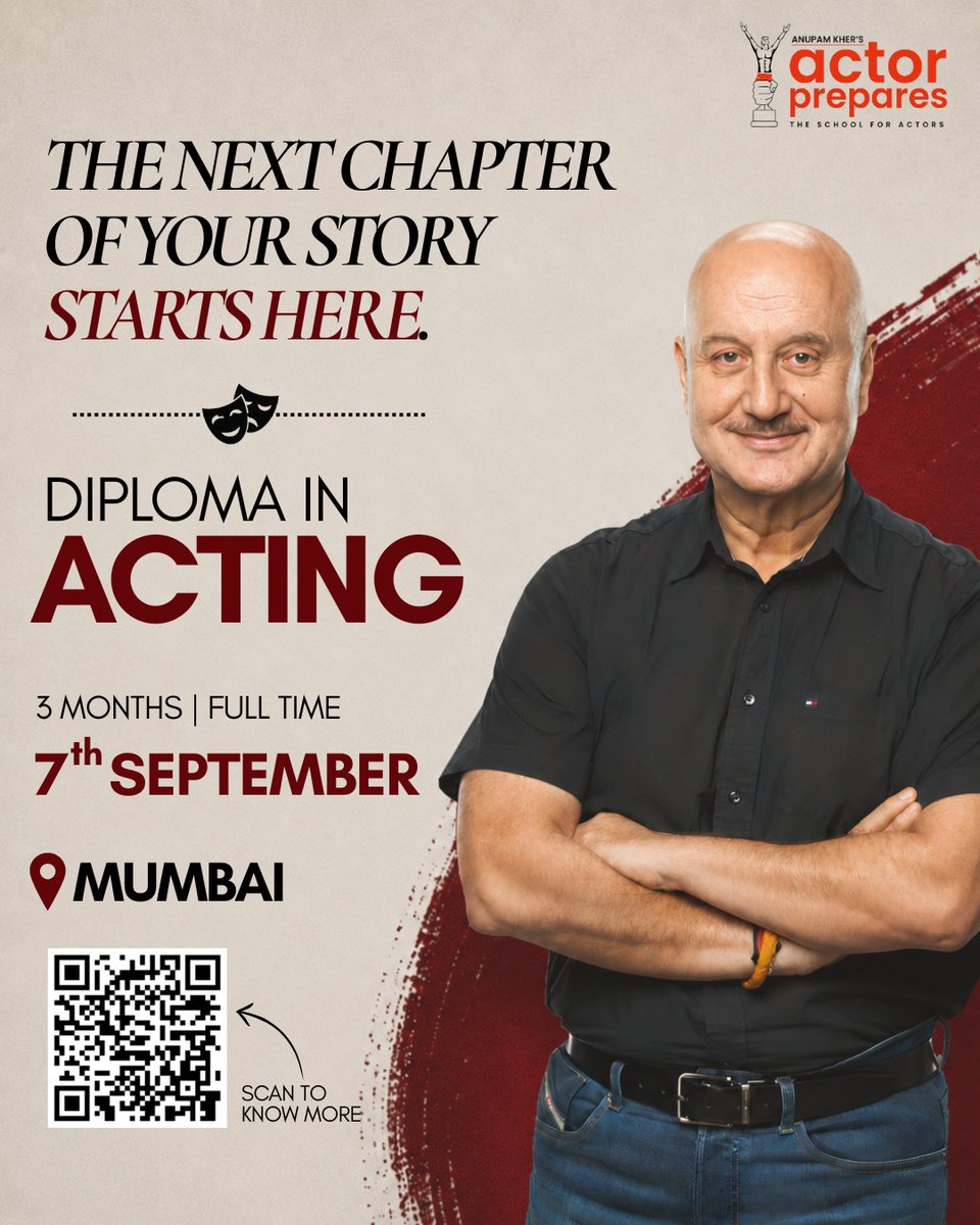 Anupam Kher’s Actor Prepares tweet media