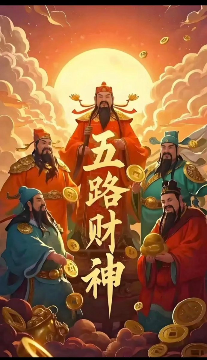 qiuxiansheng666's tweet photo. 五路财神来  送福到我家~ https://t.co/DHURkvqCmx