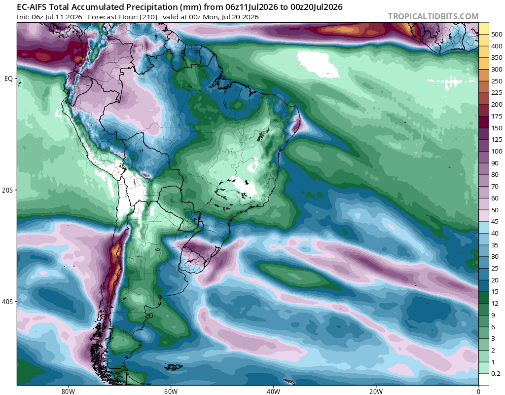 EdoWeatherman's tweet photo. ALERTA PREVENTIVA POR LLUVIA INTENSA Y FUERTE VIENTO. ZONA NORTE CHICO, CENTRAL Y SUR. 15 - 19 DE JULIO

En base a las recientes datos actualizados y debido a que el evento puede comenzar antes, cambio de AVISO a ALERTA mi mensaje, esto tiene como objetivo entregar información oportuna para que las personas que viven entre Atacama y Los Lagos, adopten medidas preventivas ante condiciones de intensa lluvia y viento en la fecha señalada.

Estas condiciones son la evidencia clara de la influencia de El Niño, sumado a un débil anticiclón.

Esta información aún tiene un margen de variación, pero existe una base sólida que ya no podemos ignorar.

Dentro de los datos más recientes, se observa que el tramo más afectado será entre la región de Coquimbo y Maule, incluyendo la región Metropolitana. Todo este tramo superaría con facilidad los 100 mm.
En la región de Coquimbo la situación sería más compleja, varios sectores superarán con facilidad los 100 mm en 36-48 horas, es decir todo lo que cae en un año concentrado en menos de dos días. Incluso algunos sectores superarán los 200-250 mm. En cordillera pueden caer sobre 2-3 mts de nieve.
Respecto al viento, la costa entre Coquimbo y Biobío espera rachas sobre 70-90 km/hr, incluso algunos sectores podrían superar los 100 km/hr.

Esta tarde nueva actualización. Intentaré hacer un live desde mi página de Facebook.