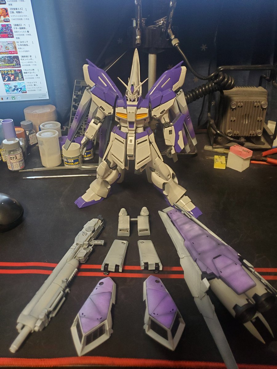 zerosan030303's tweet photo. #ににプラ
#みてみてににちゃん

Hi-νガンダム進捗です
外装パーツの塗装終わりました https://t.co/e73zovG2iW