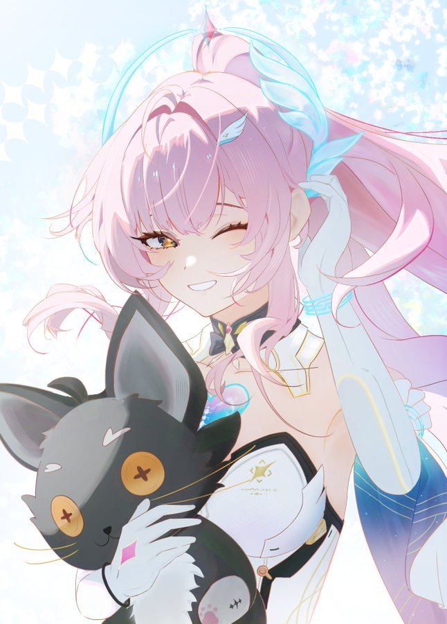 AemeathFan1's tweet photo. Good morning! ✨ Me and my plushie are sending you the biggest, coziest morning snuggles! 🌸💕 https://t.co/6mzsEIhkmC