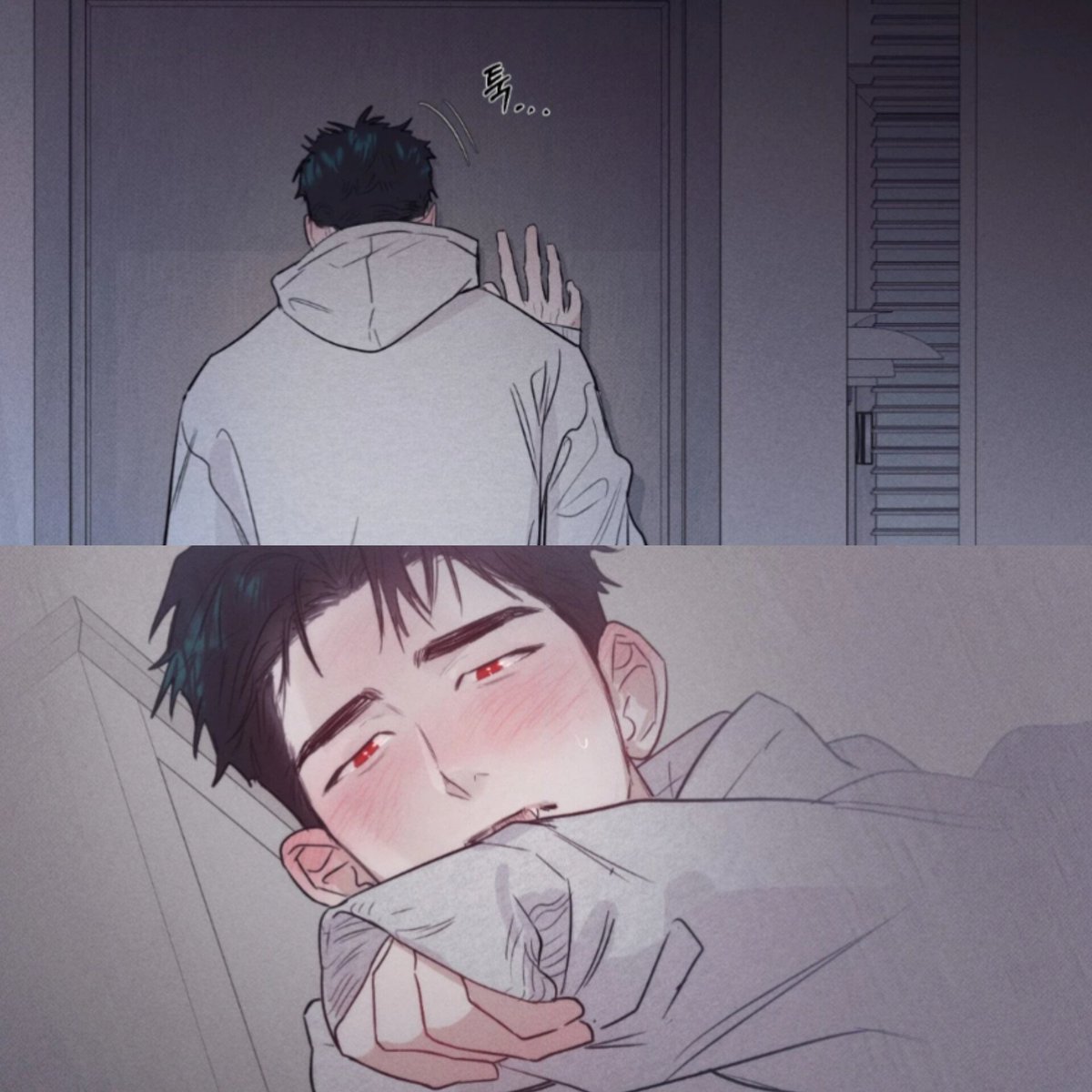 theerhadairy's tweet photo. this whole sequence is SO beautiful but I can't help but laugh bc he's tweaking baIIs again for a man who's literally in his house, in one of his bedrooms. He wanted to sleep on the same bed he wants changdeok so baddd he's so miserable in love

HAND HIM THE TOP YEARNER'S AWARD ALREADY

#alovelymeal