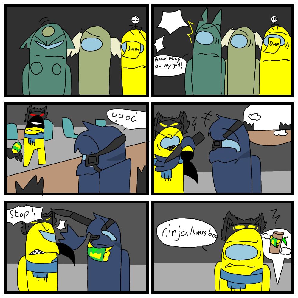FoxyAmni's tweet photo. #AmongUs #amongusfanart #amonguscomic #amongusOC https://t.co/8uNUwj2Wnu