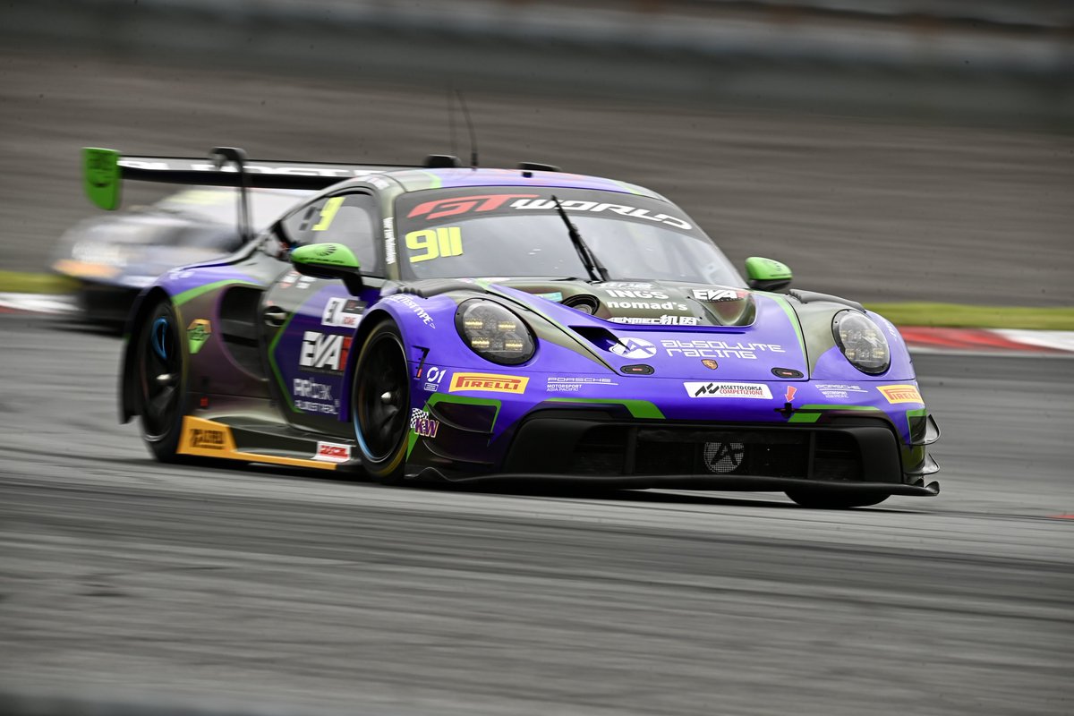 T_M_ROCK's tweet photo. 2026 7.11
GT World Challenge Asia Powered by AWS 

Absolute Racing × EVA Racing
911 GT3 R Evo
Evangelion Test Type-01 livery

#GTWorldAsia
#evaracing https://t.co/jzGuHtk10E