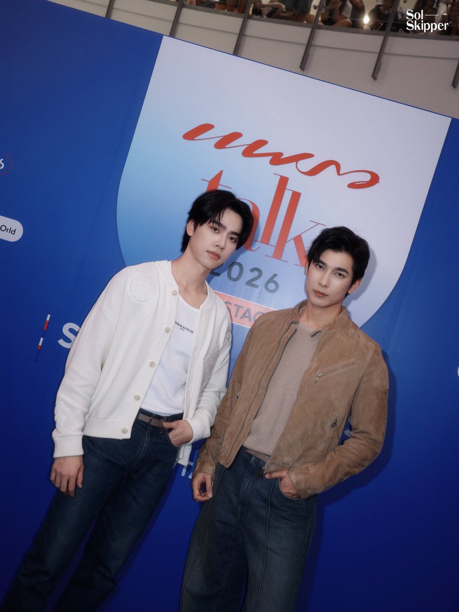 SolSkipperCo's tweet photo. One frame,Two heart stealers.🤍 

PRAEW X MEWSUNNY TALK

@MSuppasit @sunnywnrt
#MewSuppasit 
#sunnywnrt
#PraewTalkxMewSunny
#PraewTalk2026 https://t.co/6J8qzrr2oH