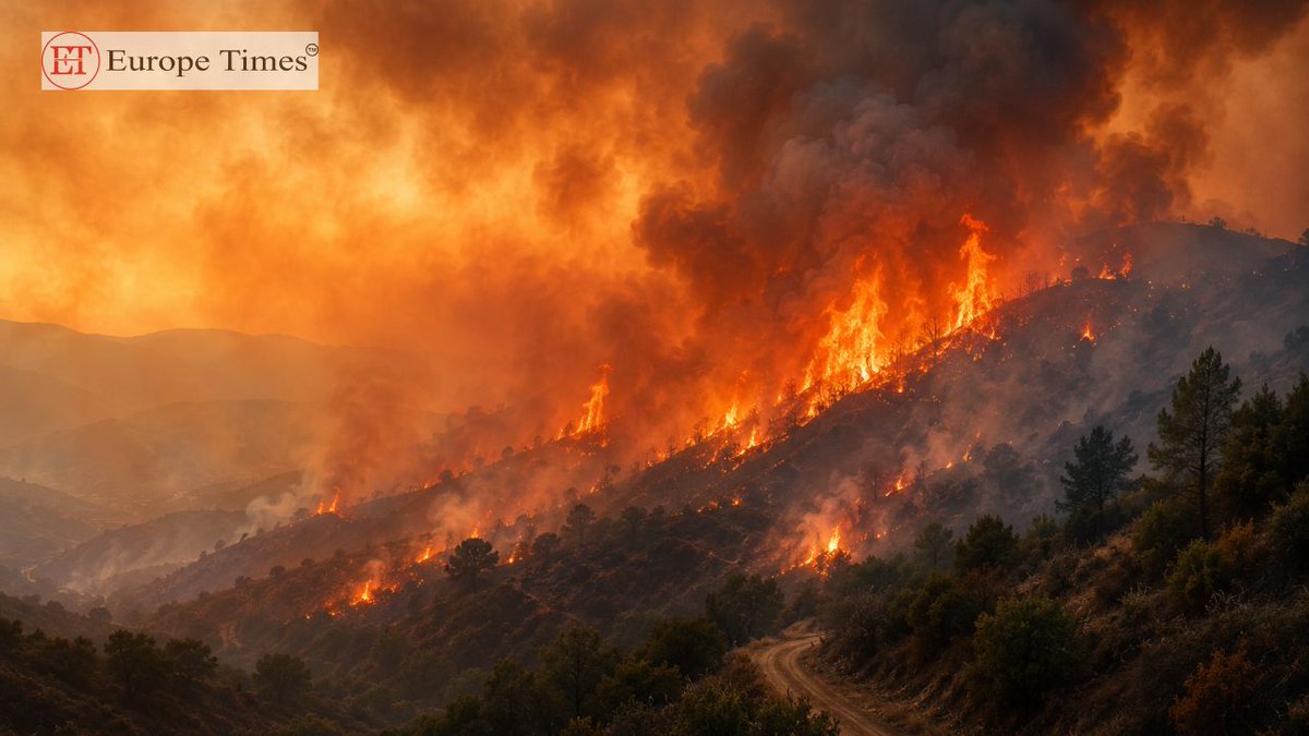 times_europe's tweet photo. Spain Battles Deadly Almería Wildfire as Firefighters Launch Offensive
Know more: https://t.co/hjjBkph7v1
#europetimes #LatestNews #Spain #Almeria #Wildfire #ForestFire #Firefighters #EmergencyServices #Evacuation #NaturalDisaster #Climate #EuropeNews #BreakingNews https://t.co/vejSoGUnu5