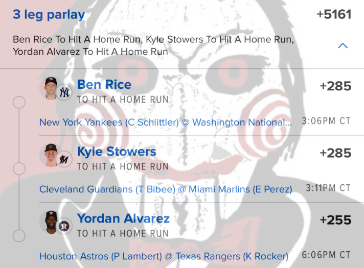 Jigsawbets's tweet photo. 7/11 HR Parlays https://t.co/sHP7rRRKYZ