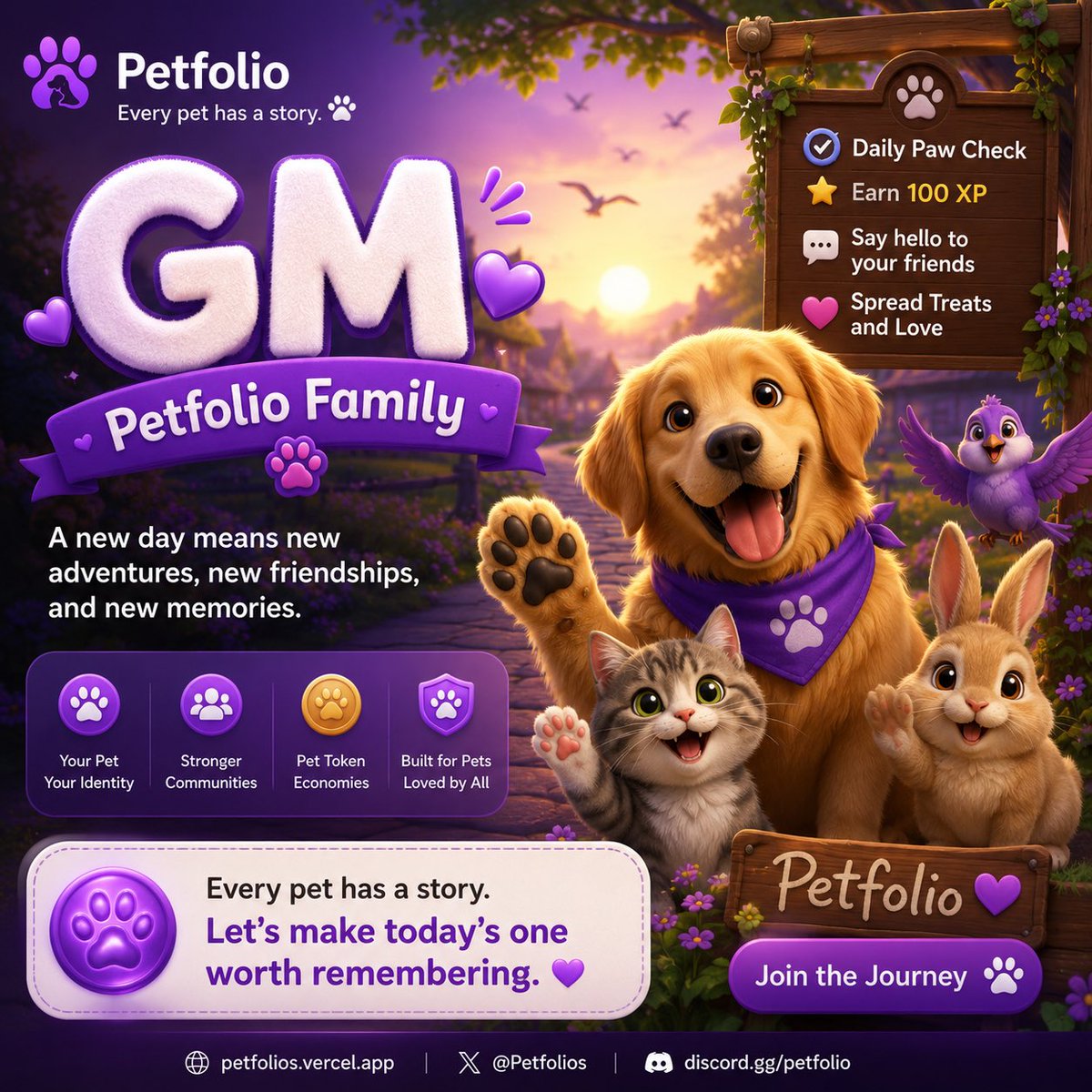 Petfolios tweet picture