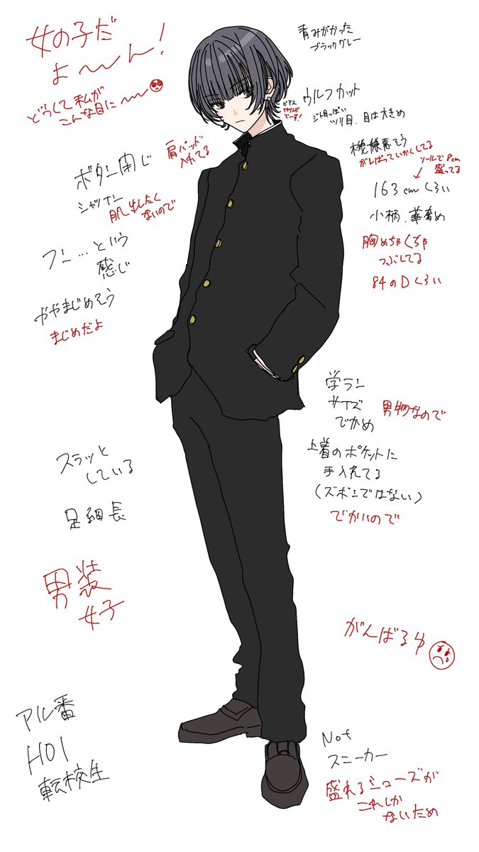 hiyoooooorin's tweet photo. これは全然秘匿とか関係ありません、レイくんはレイちゃんでした、こっちが本当にチャピヲに渡したラフです
ヤンキー学校版花ざかりの君たちへがしたかった
#ひよりんのお子さん https://t.co/trSNpR3iTw