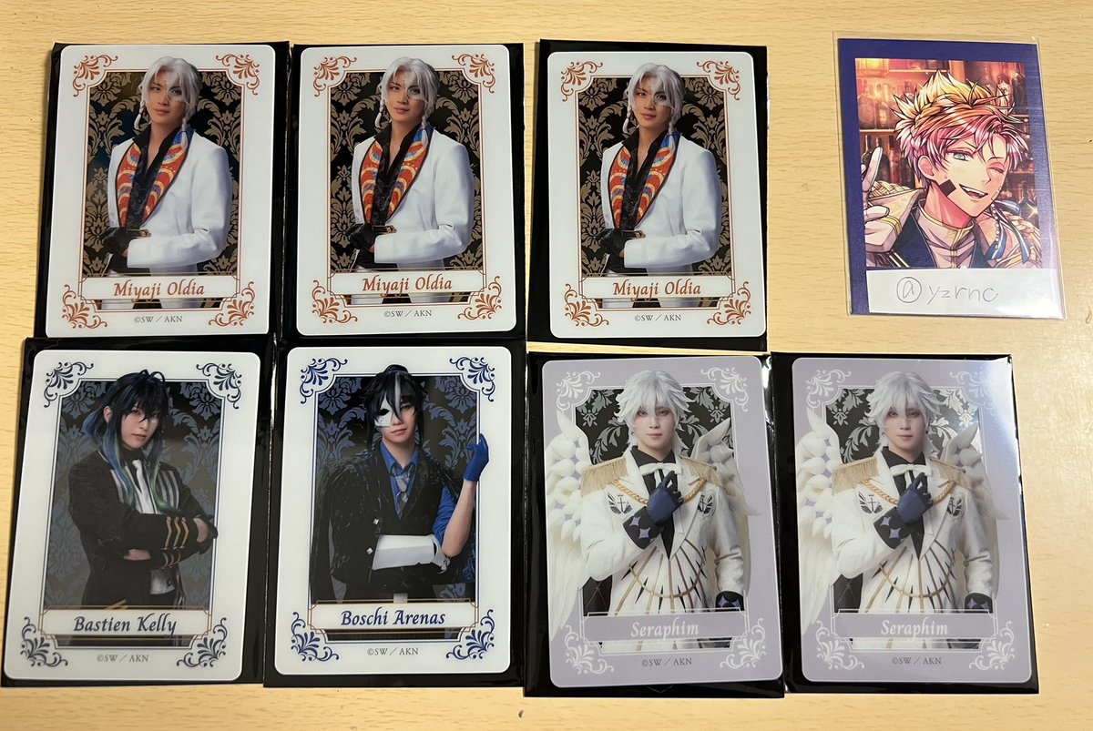 yzrnc's tweet photo. 【交換 譲渡】Butlers’ 歌劇 悪魔執事と黒い猫
あくねこ あくステ クリアカード クリカ

譲 バスティン ボスキ ミヤジ3 セラフィム2 

求 ロノ or 定価+送料

郵送交換 譲渡の場合はPayPayのみ
検索からもお声掛けお待ちしております🙇🏻‍♀️ https://t.co/ngazXbbyEf