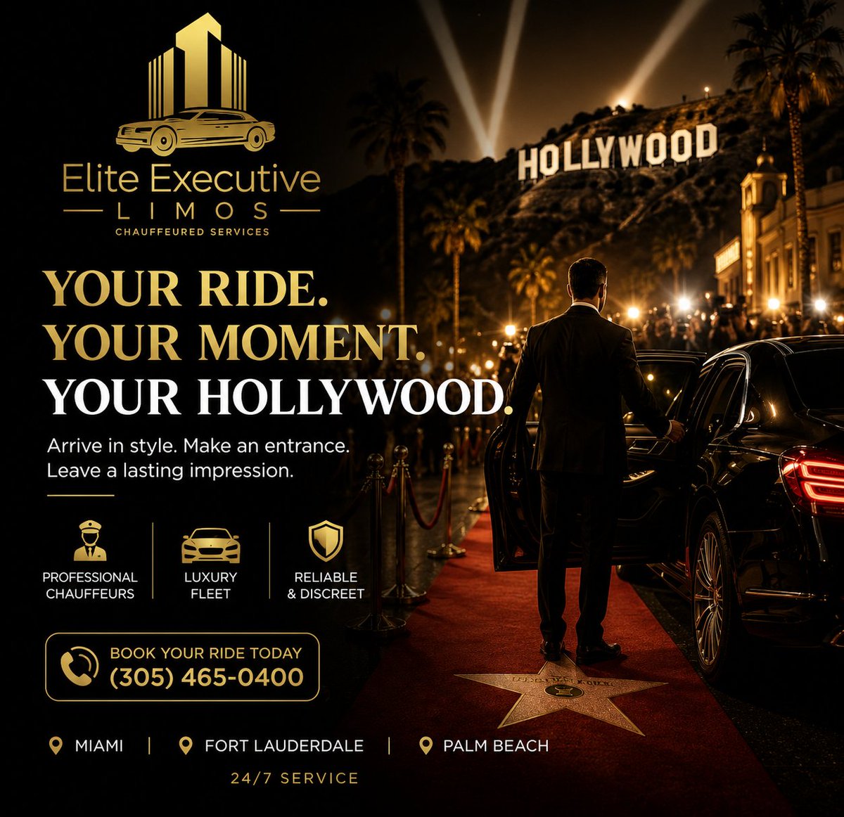 _executivelimos's tweet photo. You don't need a movie premiere to arrive like a star. You just need the right ride. 🎬🚘
Elite Executive Limos — South Florida's red carpet on wheels.
Book: https://t.co/GmqdzPT0m1
#LimoService #FortLauderdale #MiamiLimo #PalmBeach #LuxuryRide https://t.co/6g0auxjSMg