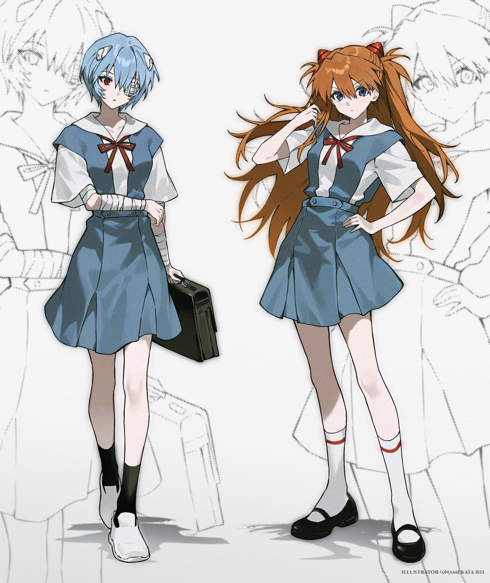 Namekata_rei's tweet photo. レイとアスカ

#エヴァンゲリオン
#evangelion https://t.co/NWhKvw4PNp