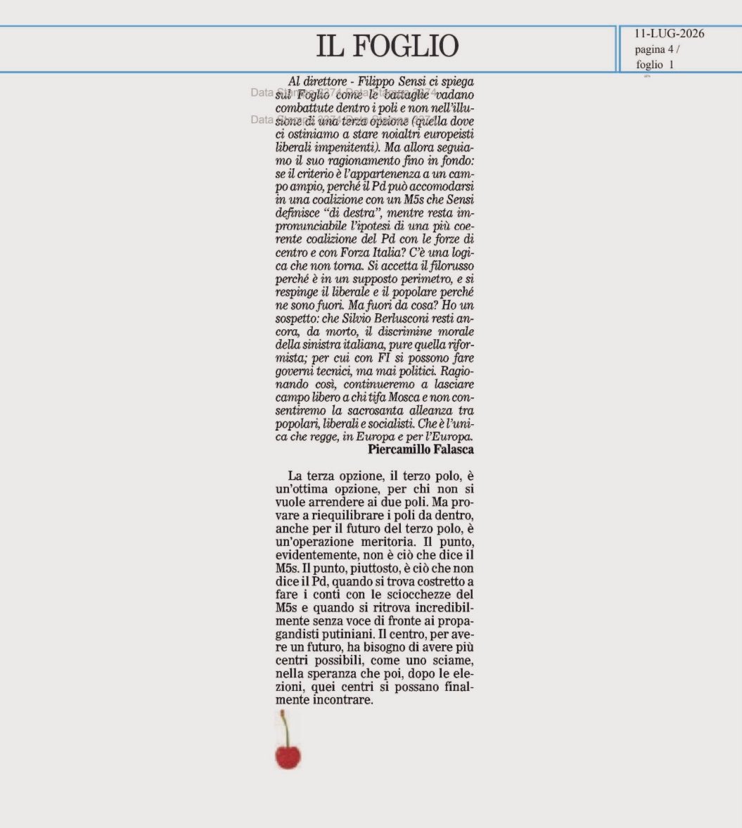 Piercamillo Falasca 🇮🇹🇪🇺 tweet media