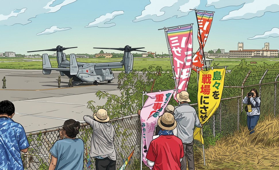 WeeklyMDS's tweet photo. 沖縄戦「慰霊の日」　「やじ」の背景／戦争準備進める高市政権／「祈り」を妨げているのは誰か
https://t.co/2gkKPFninF

#沖縄
#戦争
#高市首相
#辺野古基地問題 https://t.co/4BCUnzpkj6