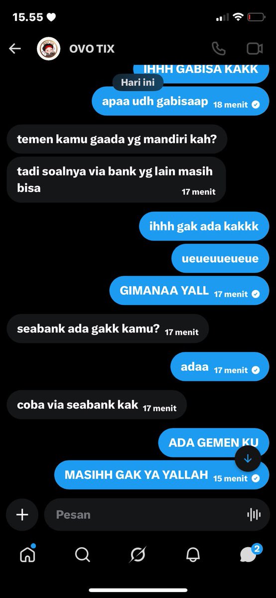 PinkCreatures's tweet photo. siapapun yang nipu temen gue jahat bgtt lu satttt. 🤬🤬🤬🤬🤬
hati hati ya guys jgn panbuy, temenku ketipu 8jt gara gara panbuy tix enha 💔 https://t.co/NIxrlgI2l4