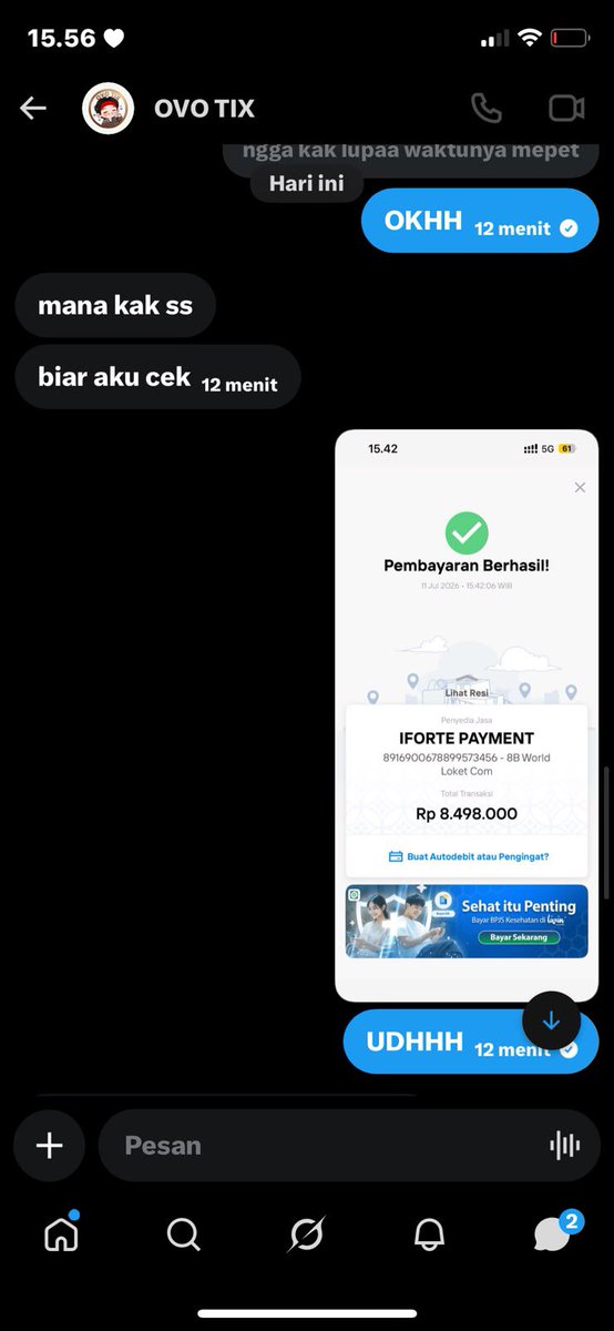 PinkCreatures's tweet photo. siapapun yang nipu temen gue jahat bgtt lu satttt. 🤬🤬🤬🤬🤬
hati hati ya guys jgn panbuy, temenku ketipu 8jt gara gara panbuy tix enha 💔 https://t.co/NIxrlgI2l4
