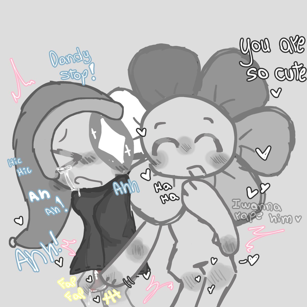 FreakyLysiel's tweet photo. ME SPOILIE EL BESO DE PAPER Y OJ
LOS MATARÉ A TODOS AHHHH MIS PADRES 😭😭😭😭😭💗💗💗💗💢💢💢💢💗💗💗💢💢😭😭💢
(Q tenía q ver con el dibujo JAJJAJJAJA) 
#proshiptwt #deadtoons #darkshiptwt https://t.co/85twI7hUId