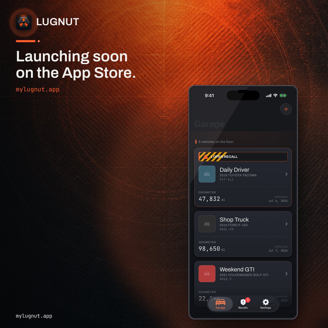 LugnutApp tweet picture