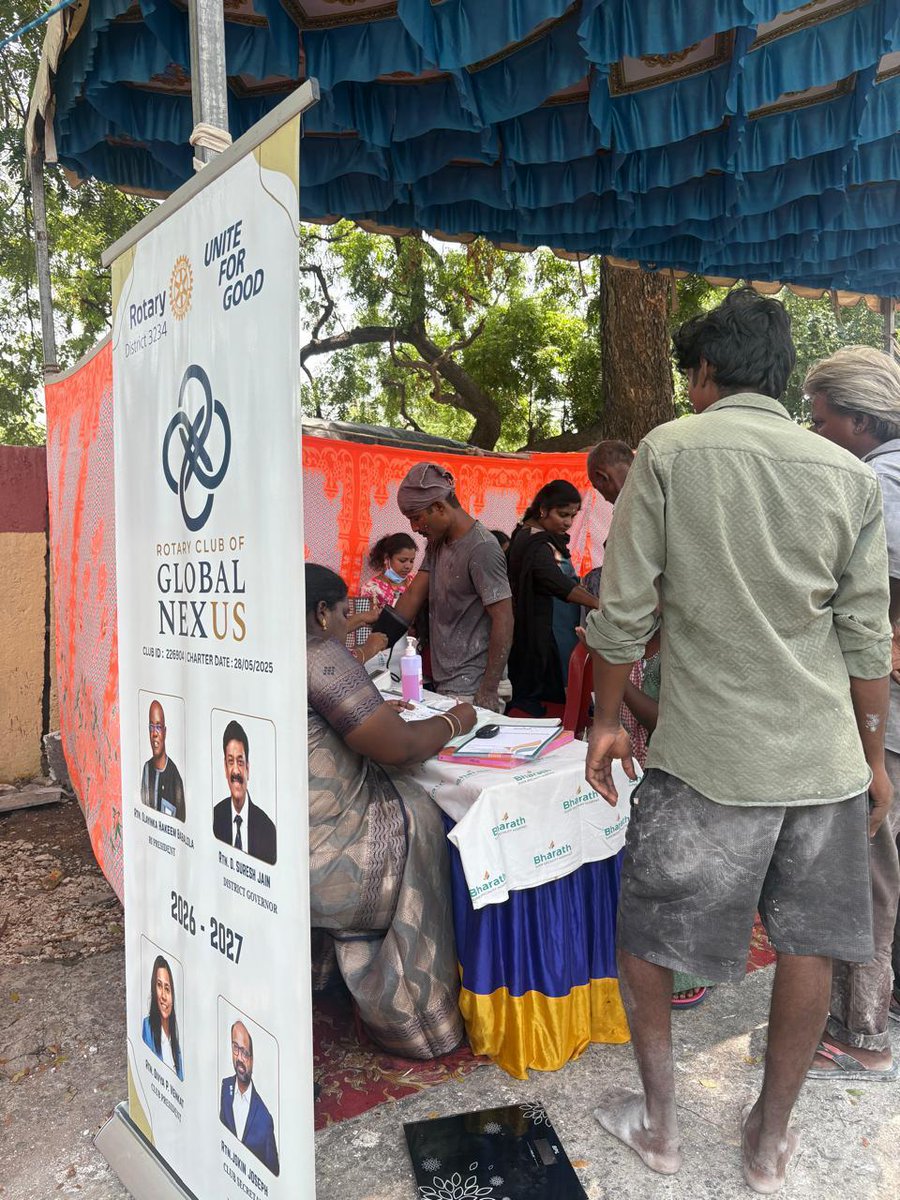 KadamaiE's tweet photo. Free Medical Camp for Migrant Community 
Kadamai Education and Social Welfare Trust and  Rotary, conducted a Free Medical Camp for the migrant community, offering health check-ups, consultations, and medicines.

#KadamaiTrust #Rotary #FreeMedicalCamp #HealthcareForAll https://t.co/yBRXJpTabF