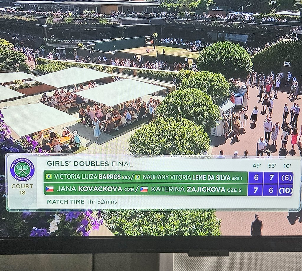 JaroslavPlasil's tweet photo. Mimo hlavní scénu, Jana Kovačková a Kateřina Zajíčková vyhrály dívčího debla ve Wimbledonu:) https://t.co/SVVaQaIBEC