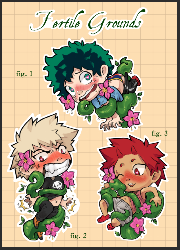 MHA_SPollenZine's tweet photo. 🪻Surprise! Pre-Orders have been extended to July 31st! W/ only 10 sales left to unlock our stunning Shouto pillow cover, designed by @noblepiat, we couldn't let it get away. 🪻

&amp; what sort of predicament have Katsuki, Deku &amp; Kirishima gotten themselves into? 👀

Shop 🔗 ⬇️ https://t.co/EI1IScCFRH