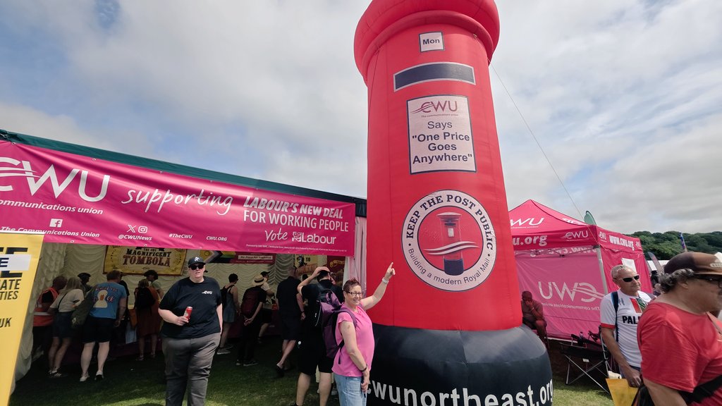 gimbaljaunts's tweet photo. #PostboxSaturday wow lovely surprise today at the 2026 #DurhamMinersGala #TheCWU @CWUnews #those2gimbalwalkers https://t.co/bNtcRkEKqo